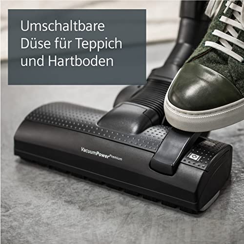 Siemens Staubsauger Q5.0 extreme silencePower VSQ5X1230 850 W 4,5 l Beutel, leise 70 dB, Hygiene-Filter, Parkett- Teppich- und Fliesenbürste, schwarz